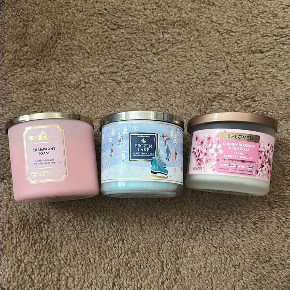 Bath & Body Works Pink Scented Candle